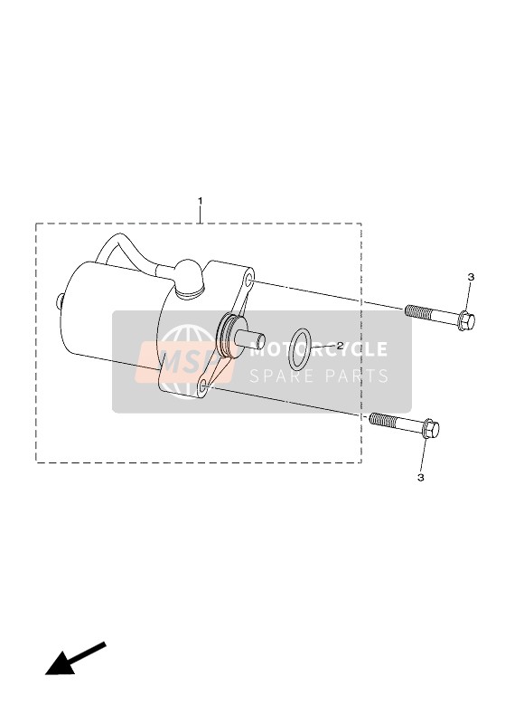 Yamaha YFM90R 2016 Starting Motor 4 for a 2016 Yamaha YFM90R