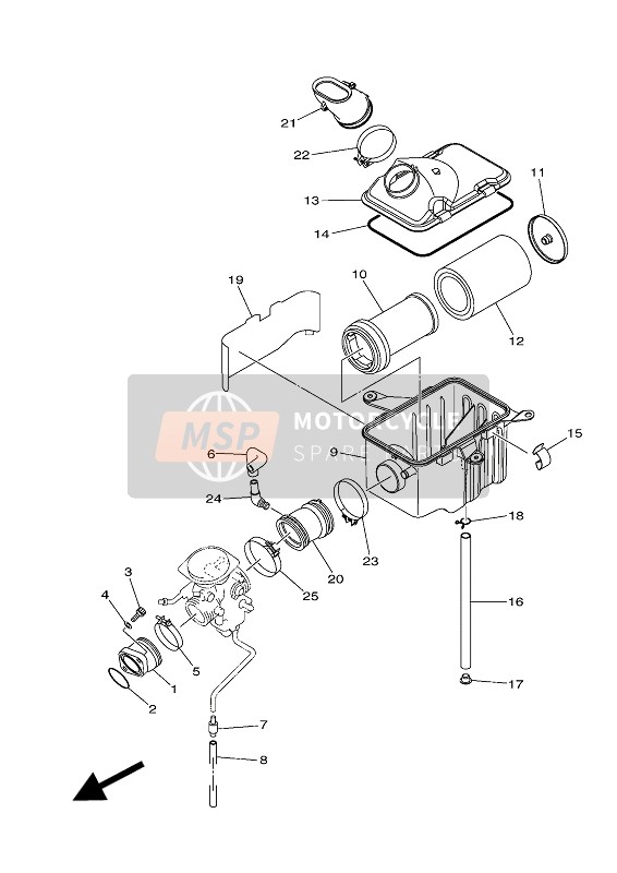 Yamaha YFM350FWA GRIZZLY 4x4 2016 Consumo para un 2016 Yamaha YFM350FWA GRIZZLY 4x4