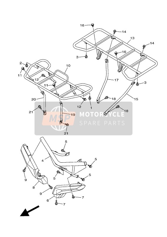 2UDF482K0000, Frame, Carrier 2, Yamaha, 0