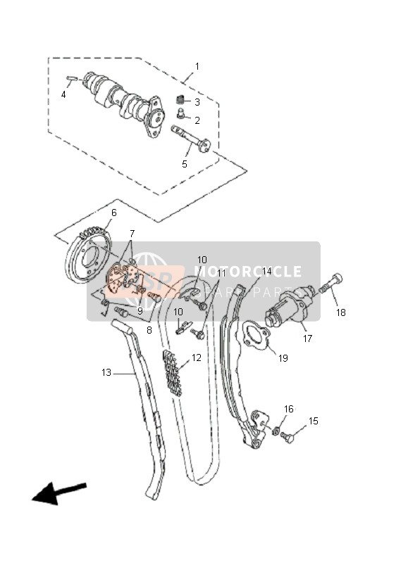 5KM122310000, Guide, Stopper 1, Yamaha, 0