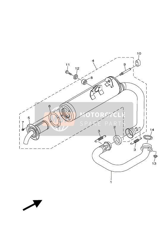 Yamaha YXC700E 2016 Échappement pour un 2016 Yamaha YXC700E