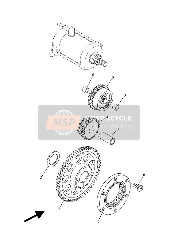 Yamaha YXC700E 2016 Entrée Embrayage pour un 2016 Yamaha YXC700E