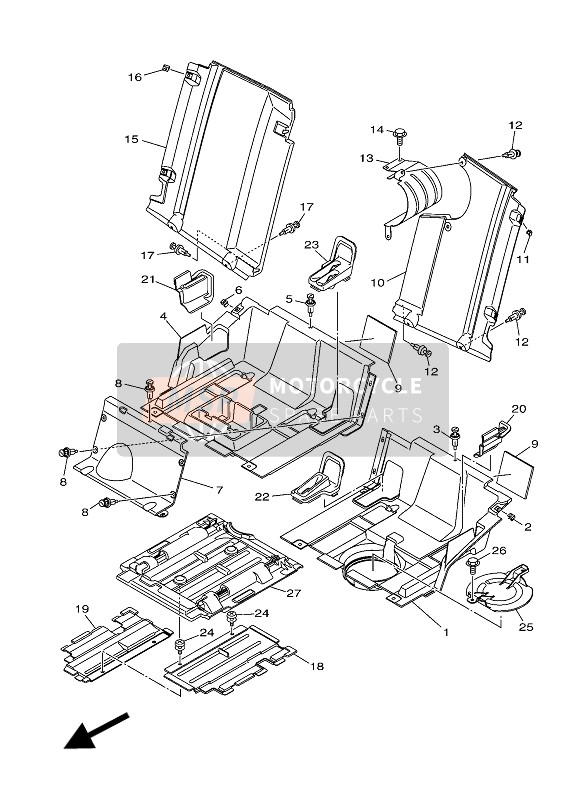 B42F84A60000, Plate,  Under 4, Yamaha, 0