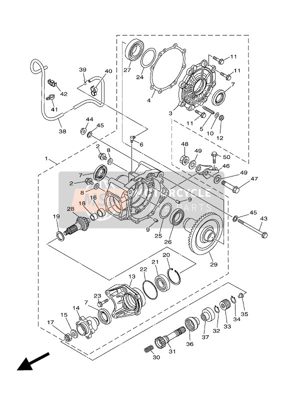 Yamaha YXC700E 2016 Albero di trasmissione per un 2016 Yamaha YXC700E