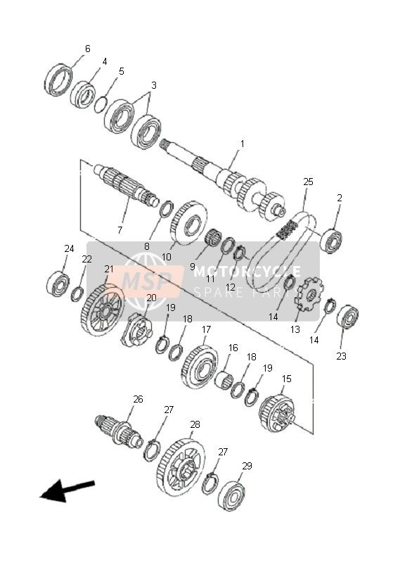 5KM172850000, Clutch, Dog, Yamaha, 1