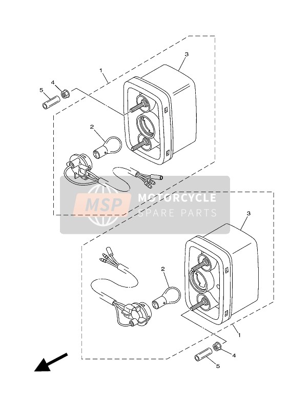 Yamaha YXE700E 2016 Fanale Posteriore per un 2016 Yamaha YXE700E