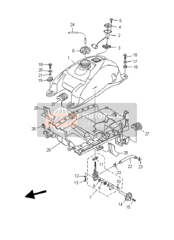 985070301400, Vis, Yamaha, 2