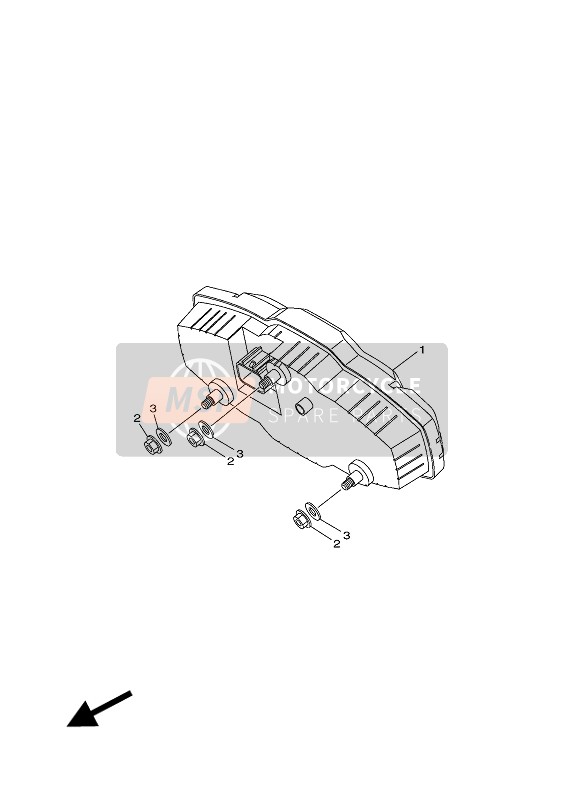 Yamaha YXM700E 2016 Meter for a 2016 Yamaha YXM700E