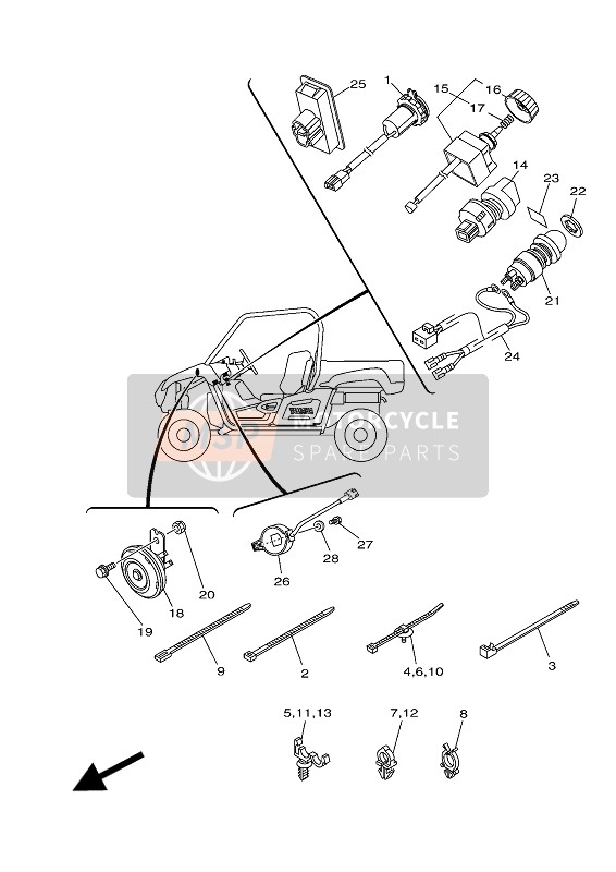 Yamaha YXM700E 2016 Électrique 2 pour un 2016 Yamaha YXM700E