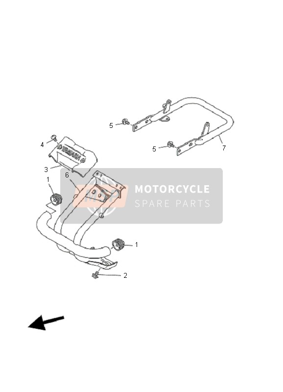 2HR284150000, Dampfer 1, Yamaha, 0