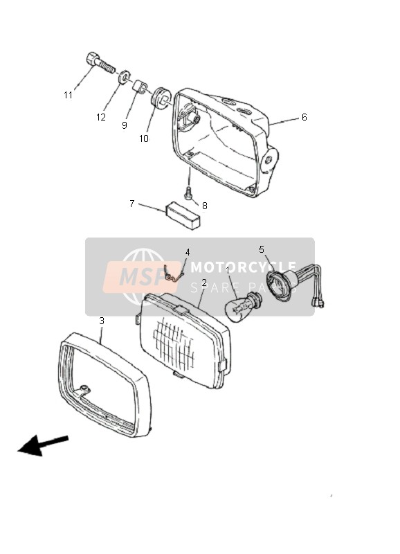 52H843240000, Spring, Reflector, Yamaha, 0