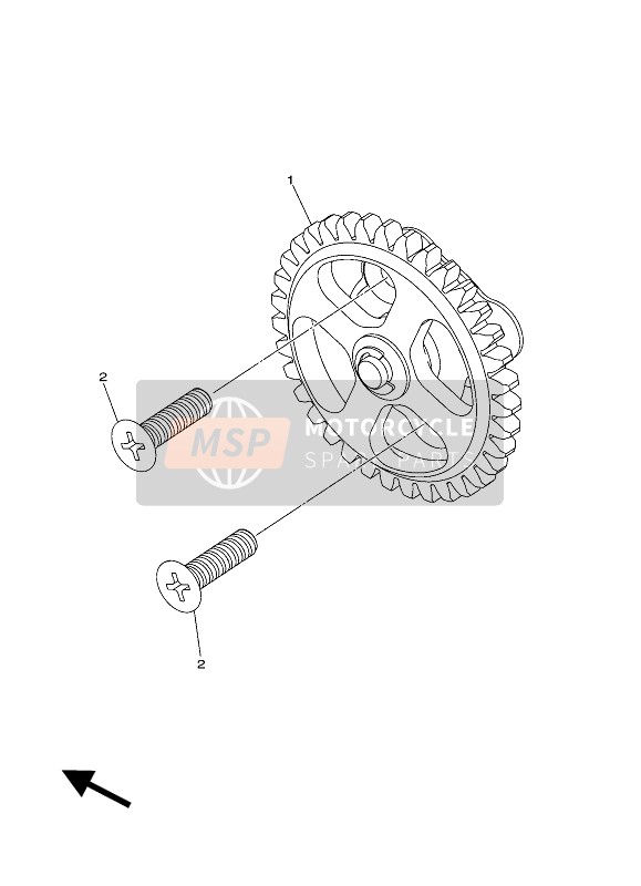 Yamaha YZF50 2017 Oil Pump for a 2017 Yamaha YZF50