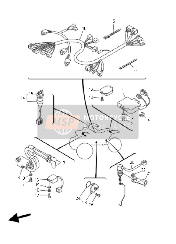 3LC823100100, Bobine Assy, Yamaha, 3