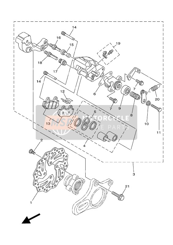 Rear Brake Caliper