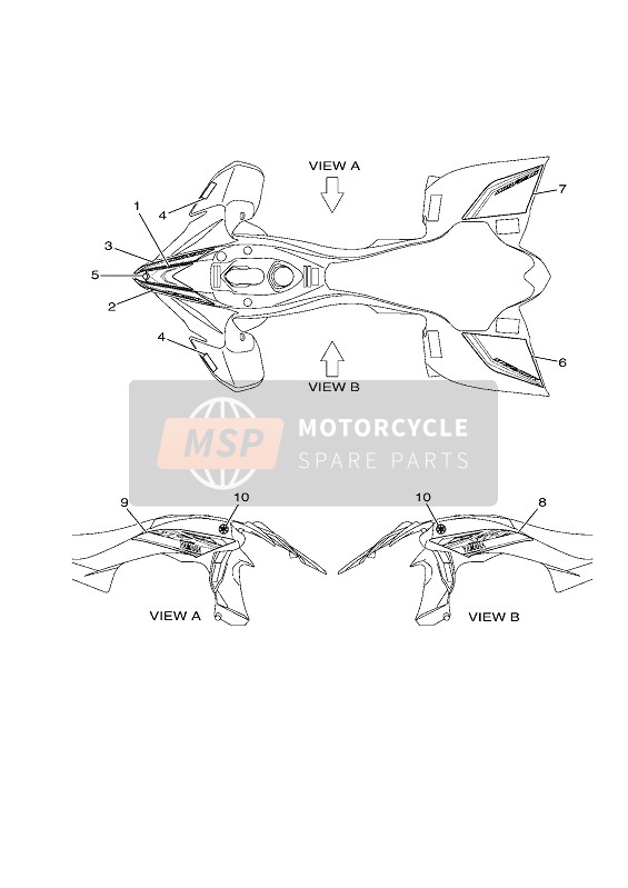 Yamaha YZF450R 2017 Gráficos (DPBSE) para un 2017 Yamaha YZF450R