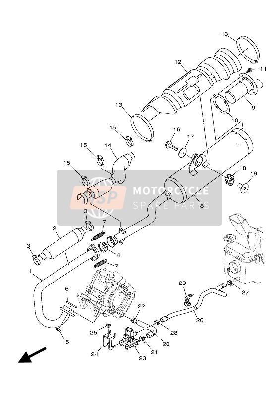 904509980500, Hose Clamp Assy, Yamaha, 2