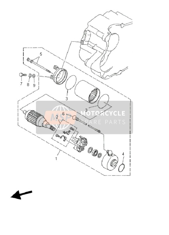 Yamaha YFM125 BREEZE 2003 Comenzando Motor para un 2003 Yamaha YFM125 BREEZE