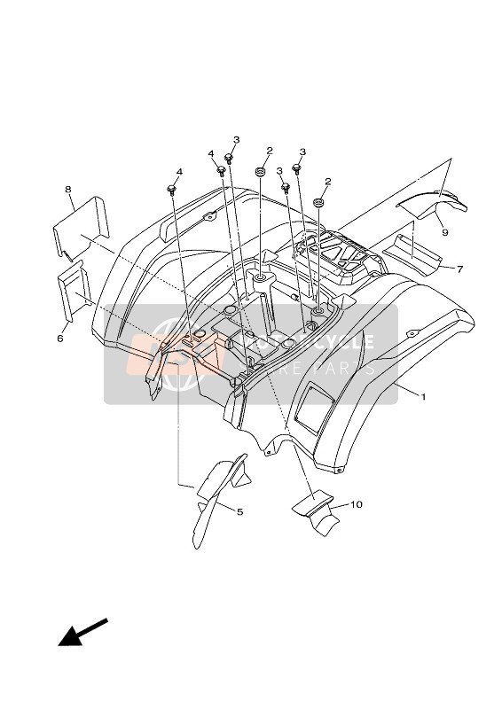 904801680700, Gummitulle, Yamaha, 1