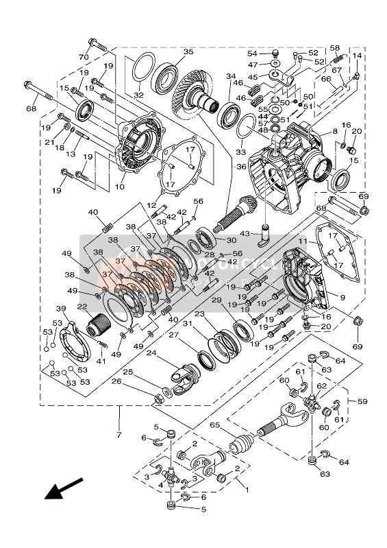 901051038500, Flensbout, Yamaha, 0