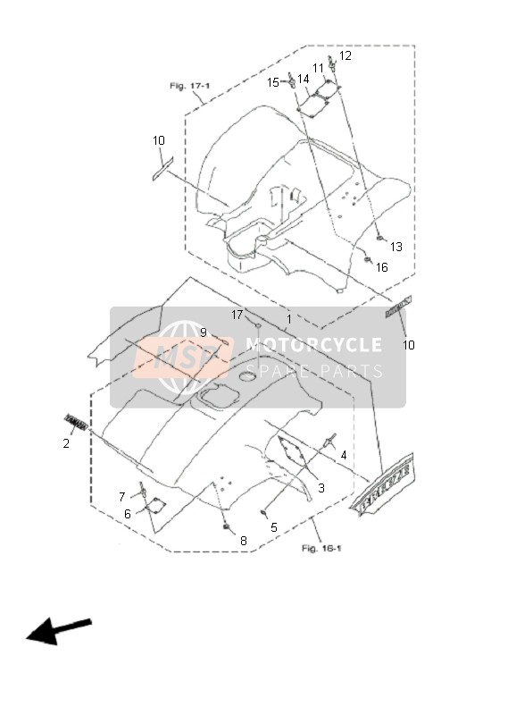 3FA21696M000, Label, Caution, Yamaha, 0