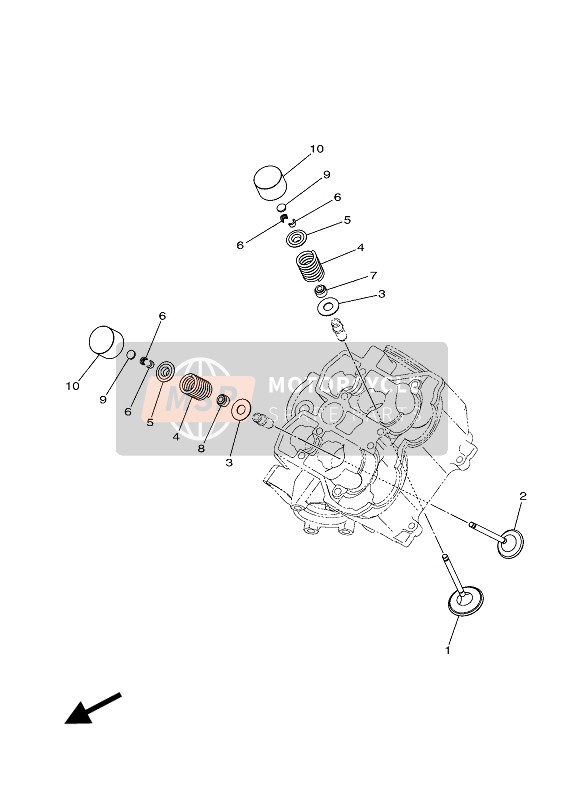 Yamaha YFM700FWAD GRIZZLY 700 EPS 2018 Valve for a 2018 Yamaha YFM700FWAD GRIZZLY 700 EPS