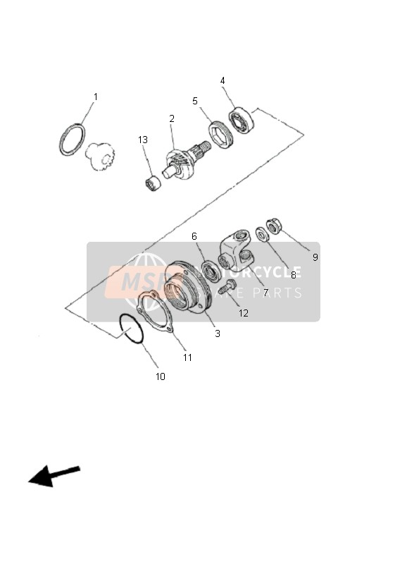 Middle Drive Gear