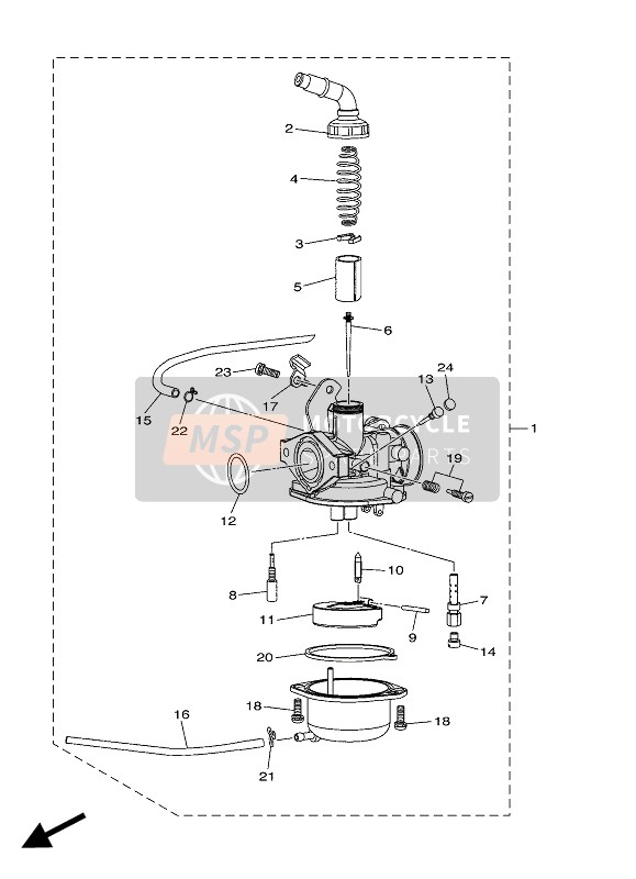 Yamaha YFM90R 2018 Carburateur pour un 2018 Yamaha YFM90R