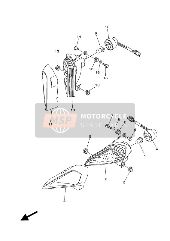 Yamaha YFZ450R 2018 Phare pour un 2018 Yamaha YFZ450R