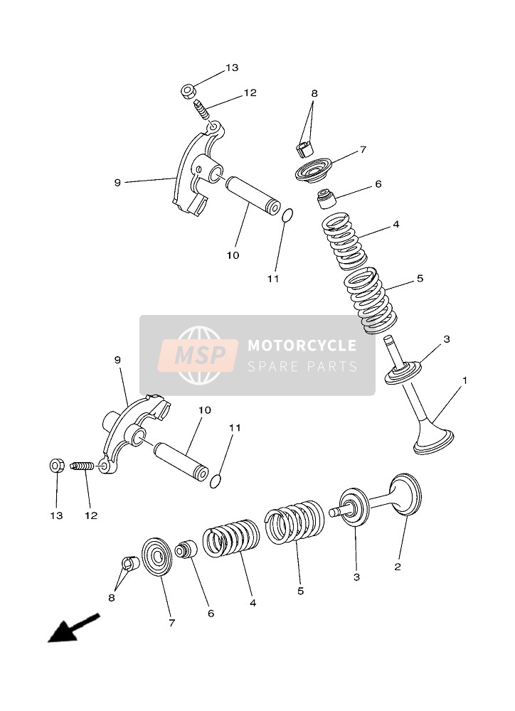 Yamaha YFM450F KODIAK EPS (PDG)(DPBSN) 2019 Valve for a 2019 Yamaha YFM450F KODIAK EPS (PDG)(DPBSN)