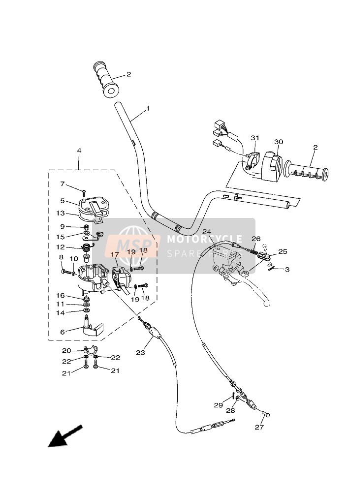 Steering Handle & Cable