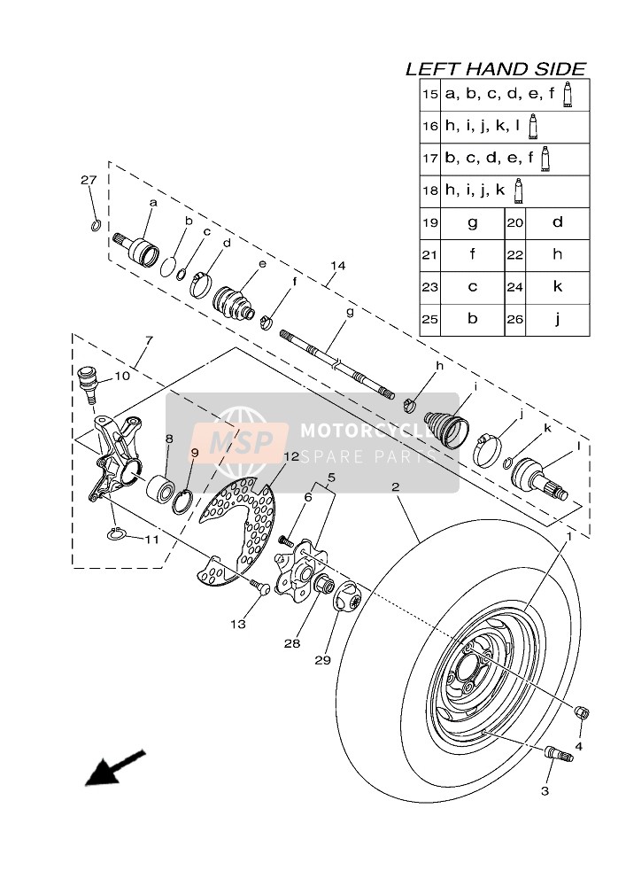 28P2510J0200, Double Off Set Joint, Yamaha, 1