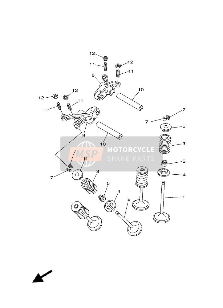 Yamaha YFM700R (DPBSE) 2019 Ventil für ein 2019 Yamaha YFM700R (DPBSE)