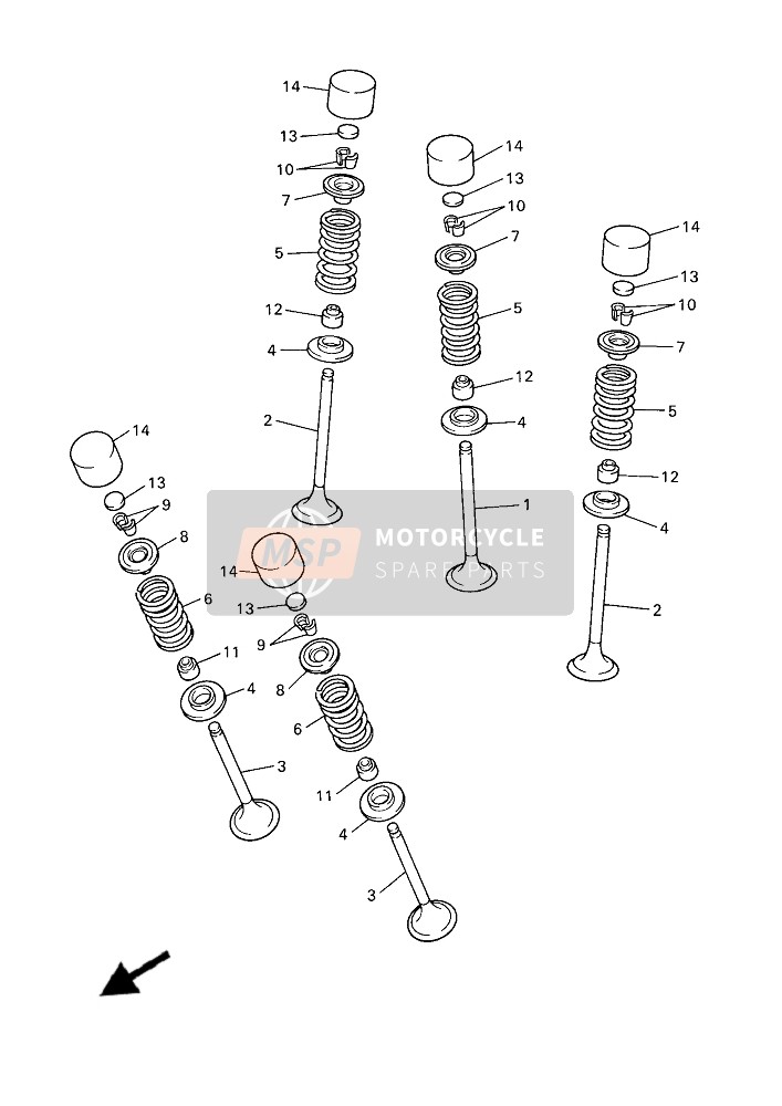 Yamaha YFZ450R (BNS5) 2019 Valve for a 2019 Yamaha YFZ450R (BNS5)