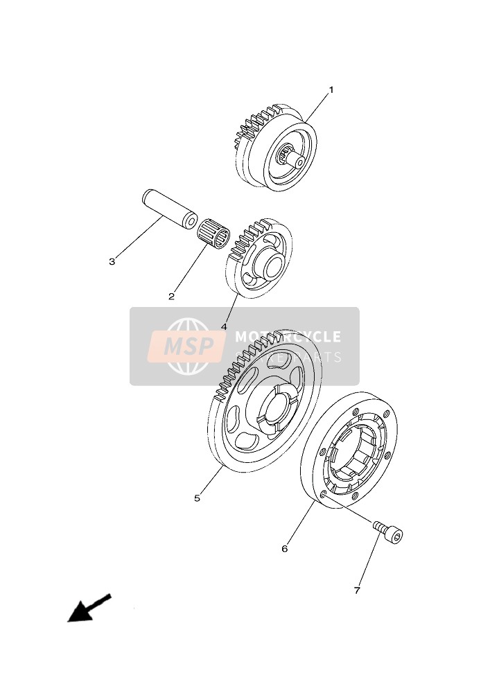 Yamaha YFZ450R (BNS5) 2019 Starter for a 2019 Yamaha YFZ450R (BNS5)