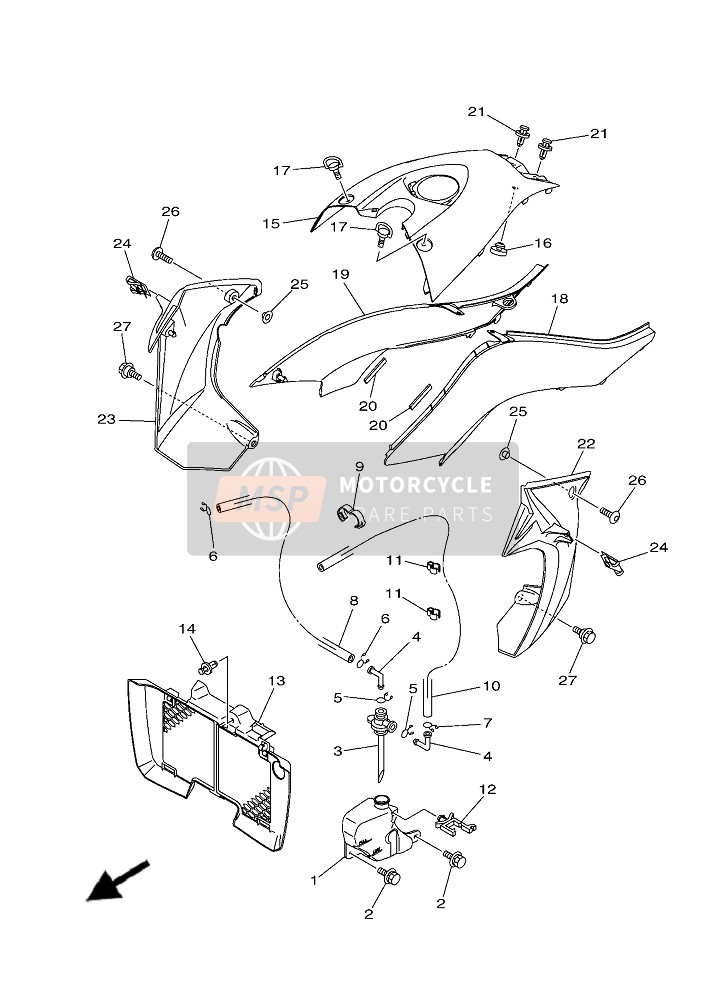 1TDF171A8000, Cover, Top, Yamaha, 0