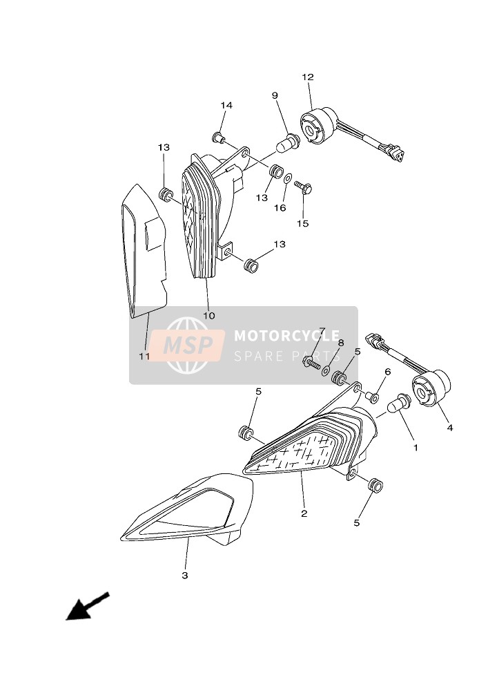 Yamaha YFZ450R (BNS5) 2019 Phare pour un 2019 Yamaha YFZ450R (BNS5)