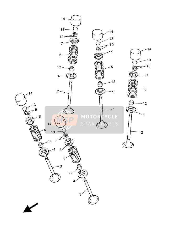 Yamaha YFZ450R (DPBSE) 2019 Valve for a 2019 Yamaha YFZ450R (DPBSE)