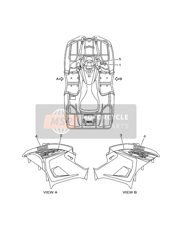 Yamaha KODIAK 450 2020 GRAPHICS for a 2020 Yamaha KODIAK 450