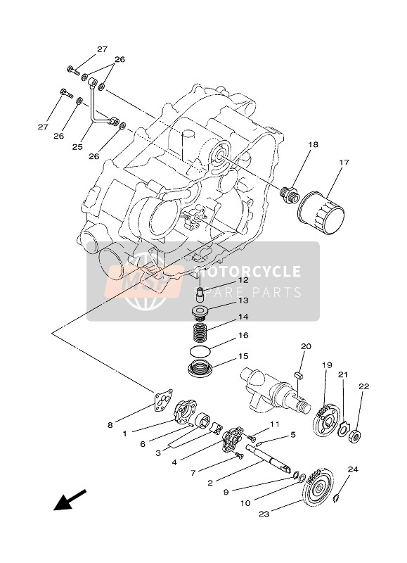 Yamaha KODIAK 450 EPS 2020 ÖLPUMPE für ein 2020 Yamaha KODIAK 450 EPS