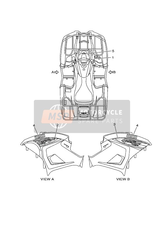 Yamaha KODIAK 450 EPS 2020 GRAPHICS for a 2020 Yamaha KODIAK 450 EPS