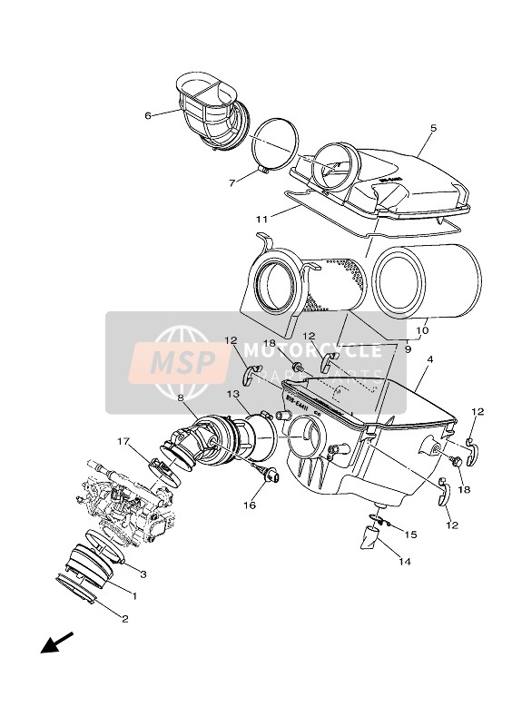 Yamaha KODIAK 700 EPS 2020 Inlaat voor een 2020 Yamaha KODIAK 700 EPS