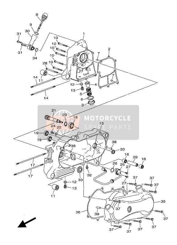 Yamaha YFM90R 2020 Carter pour un 2020 Yamaha YFM90R