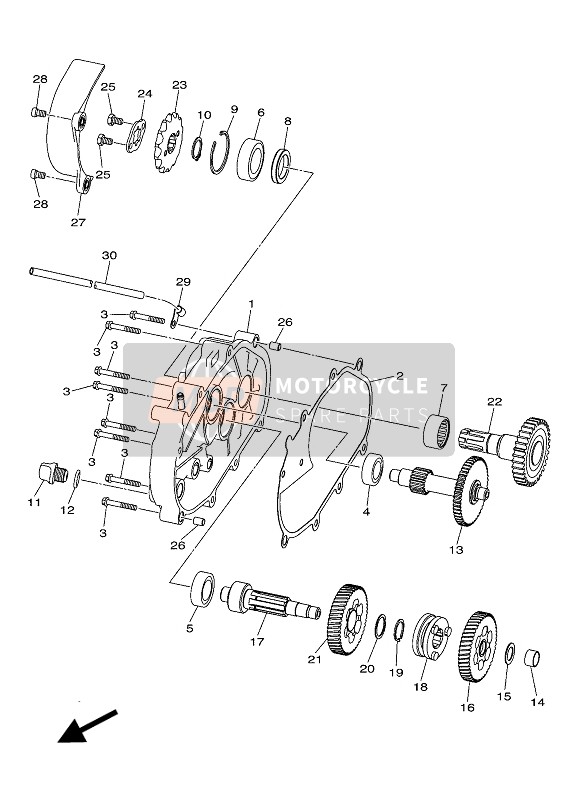 Yamaha YFM90R 2020 Transmisión para un 2020 Yamaha YFM90R