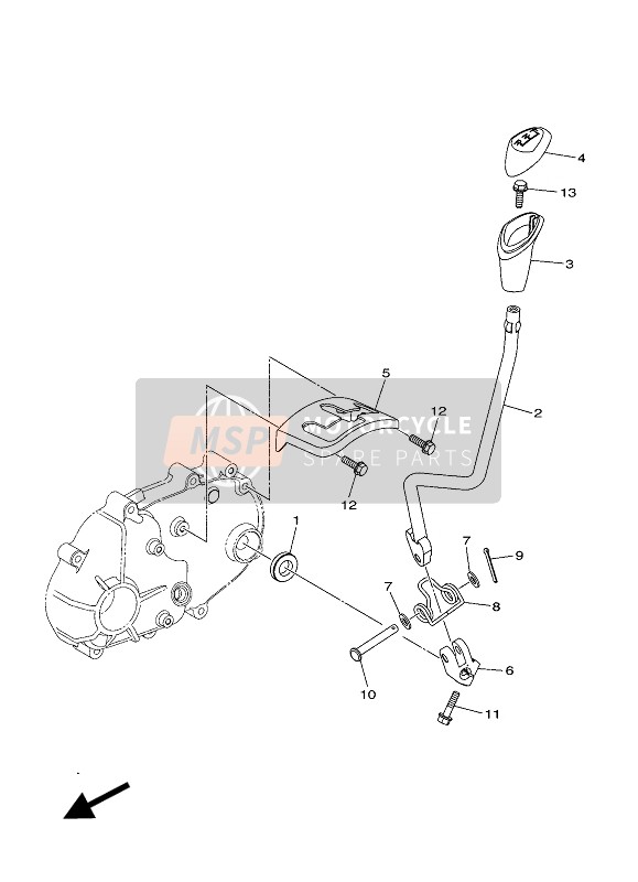 Yamaha YFM90R 2020 SHIFT SHAFT for a 2020 Yamaha YFM90R