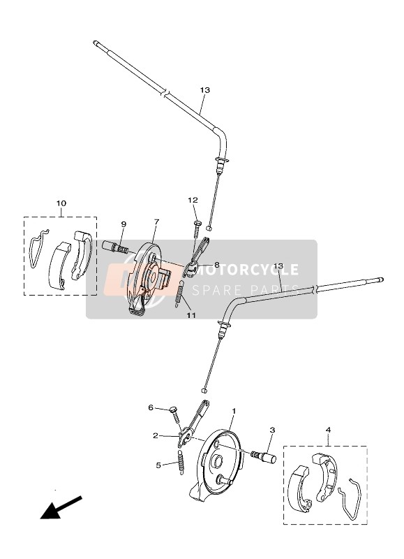 Yamaha YFM90R 2020 Freno frontal para un 2020 Yamaha YFM90R