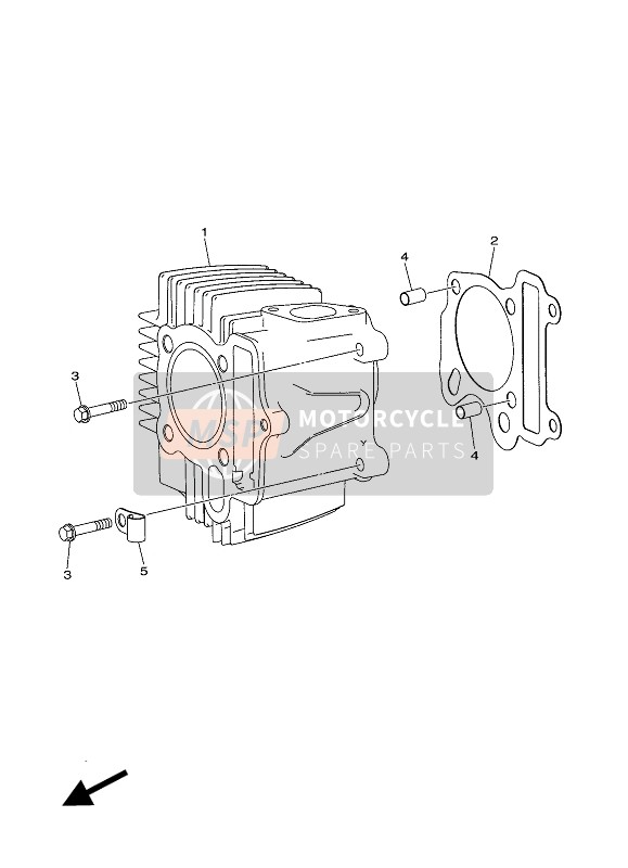 Yamaha YFZ250 2020 CYLINDER for a 2020 Yamaha YFZ250