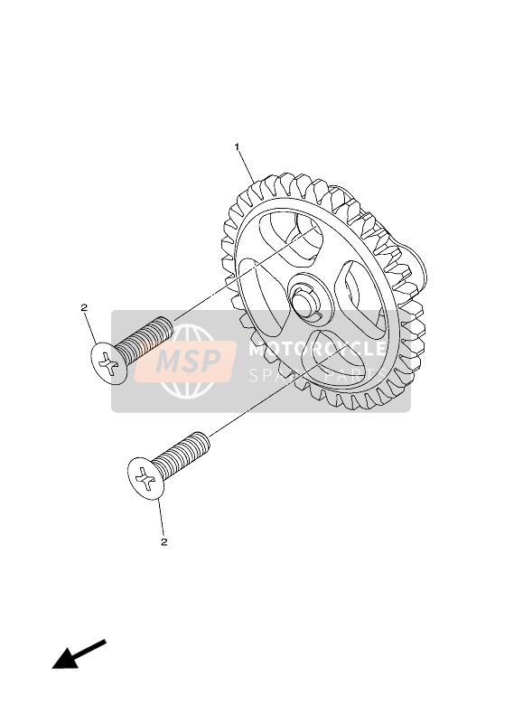 Yamaha YFZ250 2020 OIL PUMP for a 2020 Yamaha YFZ250