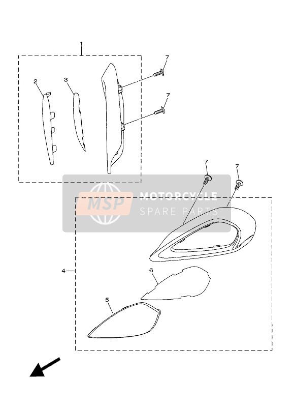 Yamaha YFZ250 2020 Faro per un 2020 Yamaha YFZ250