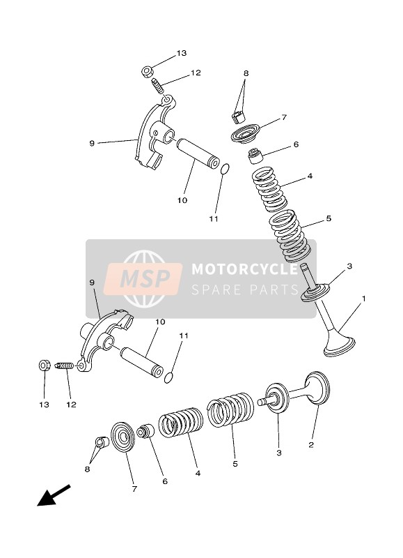 Yamaha KODIAK 450 2021 VALVE for a 2021 Yamaha KODIAK 450