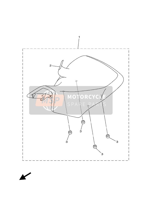 Yamaha KODIAK 450 2021 SEAT for a 2021 Yamaha KODIAK 450